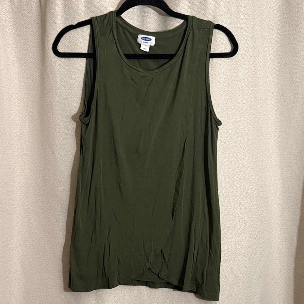 Old Navy Maternity Forest Green Tank Top